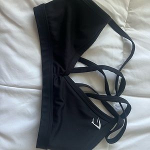 Gymshark sports bra adjustable black